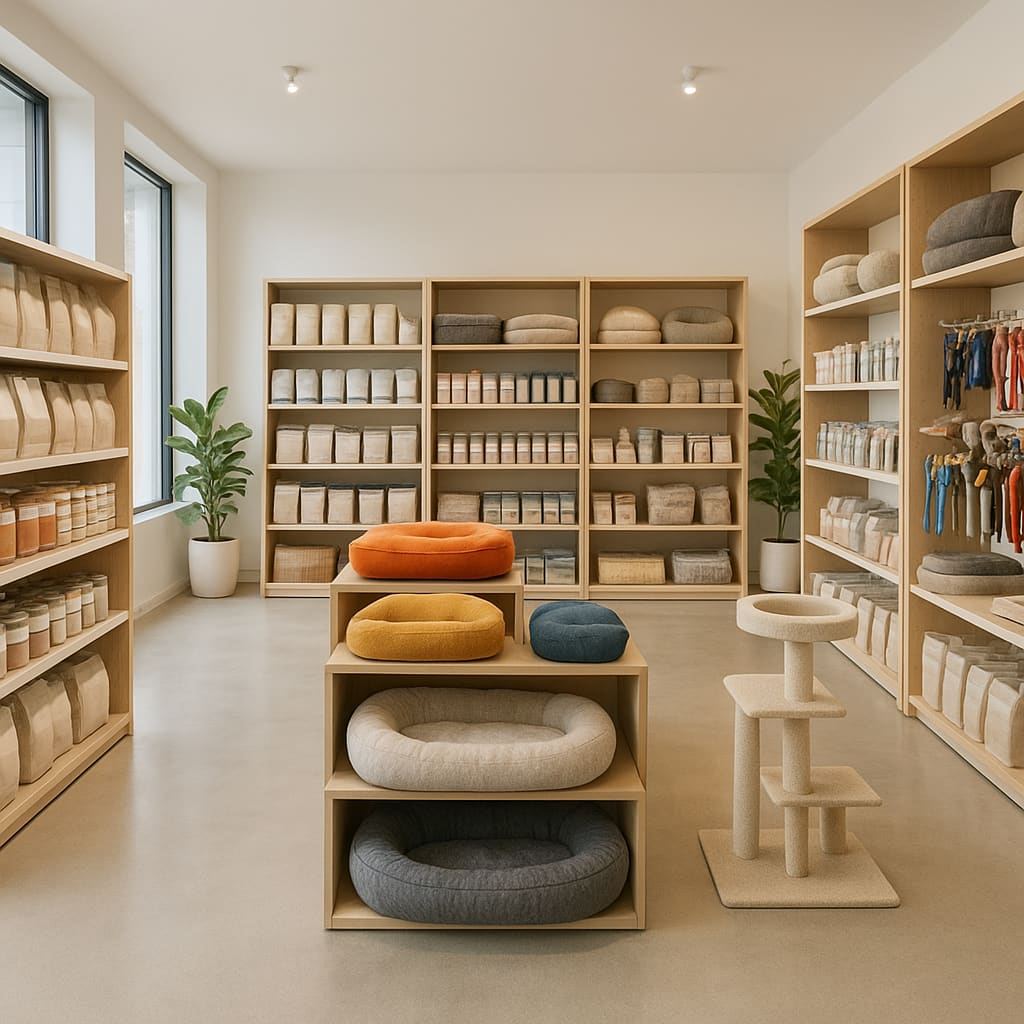 Moderner Pet Shop Innenraum